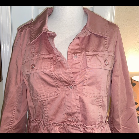 Blush Pink Loft Ruffle Jacket - Picture 3 of 5